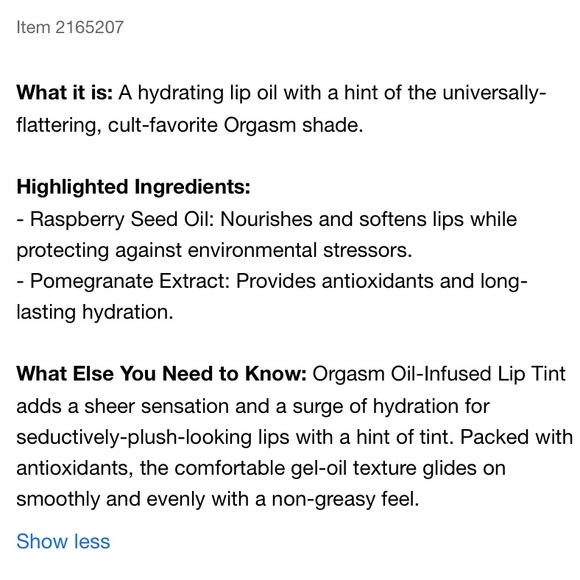 NARS ORGASM OIL INFUSED LIP GLOSS - Picture 9 of 14